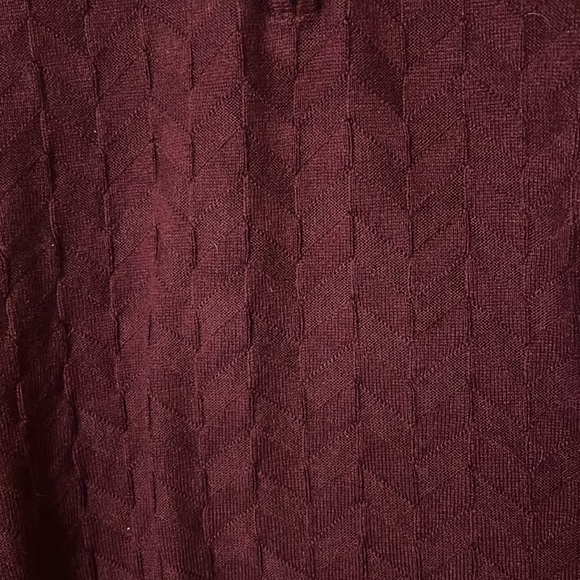 COPY - Robert Graham mens the vasa burgundy 1/4 zip classic fit sweater NWT - Picture 7 of 14